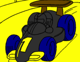 Coloring page Racing car painted byhamza