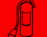 Coloring page Fire extinguisher painted bytiziana