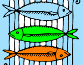 Coloring page Fish painted byrandy