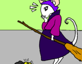 Coloring page The vain little mouse 2 painted bykkl
