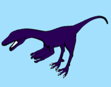 Coloring page Velociraptor II painted byrober c