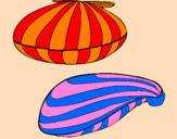 Coloring page Clams painted bylena