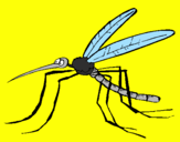 Coloring page Mosquito painted byAnita