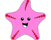 Coloring page Starfish painted bygibran