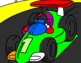 Coloring page Racing car painted byraul