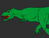 Coloring page Tyrannosaurus Rex painted bymaria 