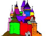 Coloring page Medieval castle painted bylove10000