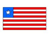 Coloring page Liberia painted byivan