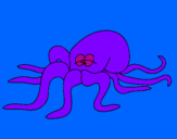 Coloring page Octopus painted byvictor