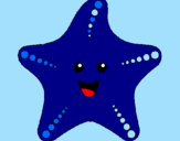 Coloring page Starfish painted bylena