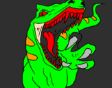 Coloring page Velociraptor II painted bymaria 