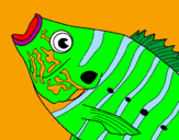 Coloring page Fish painted byvictor