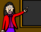 Coloring page Teacher II painted bycamilleleys
