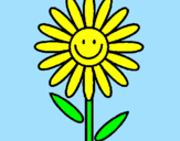 Coloring page Daisy painted byflick