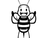 Coloring page Little bee painted bygabi