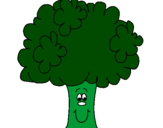 Coloring page Broccoli painted bylamb