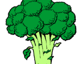 Coloring page Broccoli painted bypepper