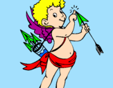 Coloring page Cupid painted bycamila