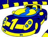 Coloring page Race car painted byjonathan