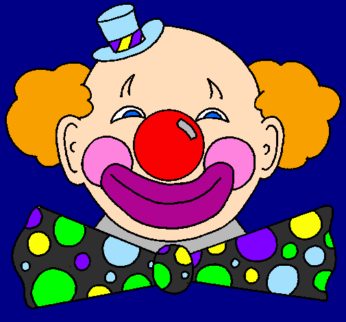 Coloring page Clown with a big grin painted byAnastasia
