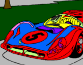 Coloring page Car number 5 painted byNate