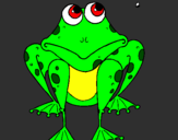 Coloring page Frog painted bychullito