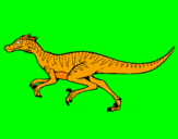 Coloring page Velociraptor painted byderek