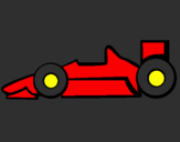 Coloring page Formula 1 painted byderek