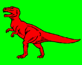 Coloring page Tyrannosaurus Rex painted byderek