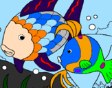 Coloring page Fish painted byElisse B. 