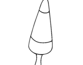 Coloring page Ice-cream cone painted byanonymous