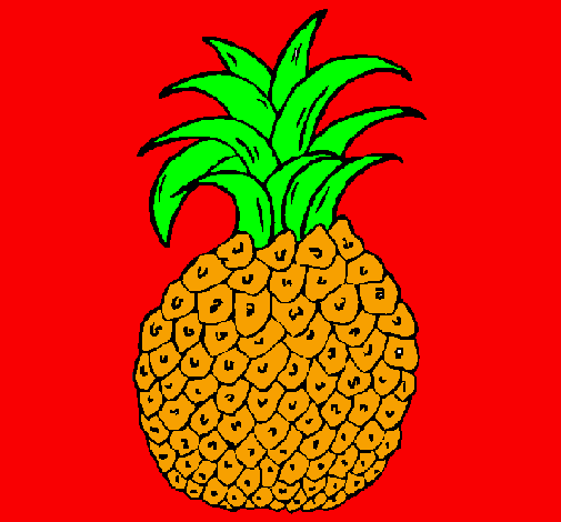 Coloring page pineapple painted byMARIANELLA