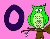 Coloring page Owl painted bymaia