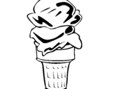 Coloring page Ice-cream painted byanonymous