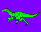 Coloring page Velociraptor painted byfabiola
