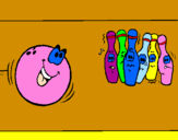 Coloring page Bowling ball painted bymlw