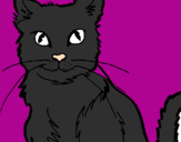 Coloring page Cat painted byMelissa