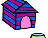 Coloring page Dog house painted byalyssa