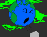 Coloring page Sick Earth painted byloiu