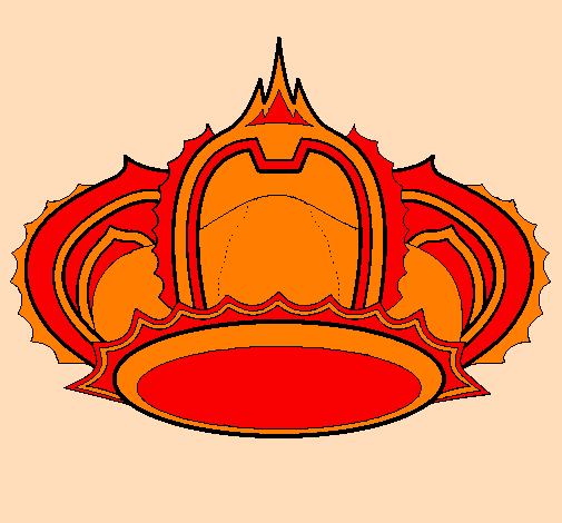 Coloring page Royal crown painted byloiu