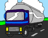 Coloring page Tanker painted byWillsie