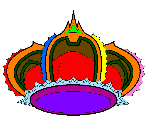 Coloring page Royal crown painted byemma