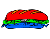 Coloring page Vegetable sandwich painted byivanmoivanmoivanmo