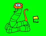 Coloring page Snake painted byadfdyt5ey