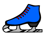 Coloring page Figure skate painted byEllie