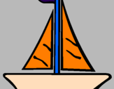 Coloring page Sailing boat painted by679895YRE87T5OE8T5URE5Y7R