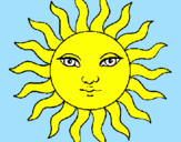 Coloring page Sun painted byLULU