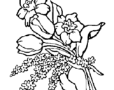 Coloring page Bunch of flowers painted bydanissa