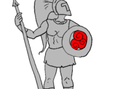 Coloring page Trojan warrior painted byETHAN