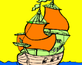 Coloring page Ship painted by679895YRE87T5OE8T5URE5Y7R
